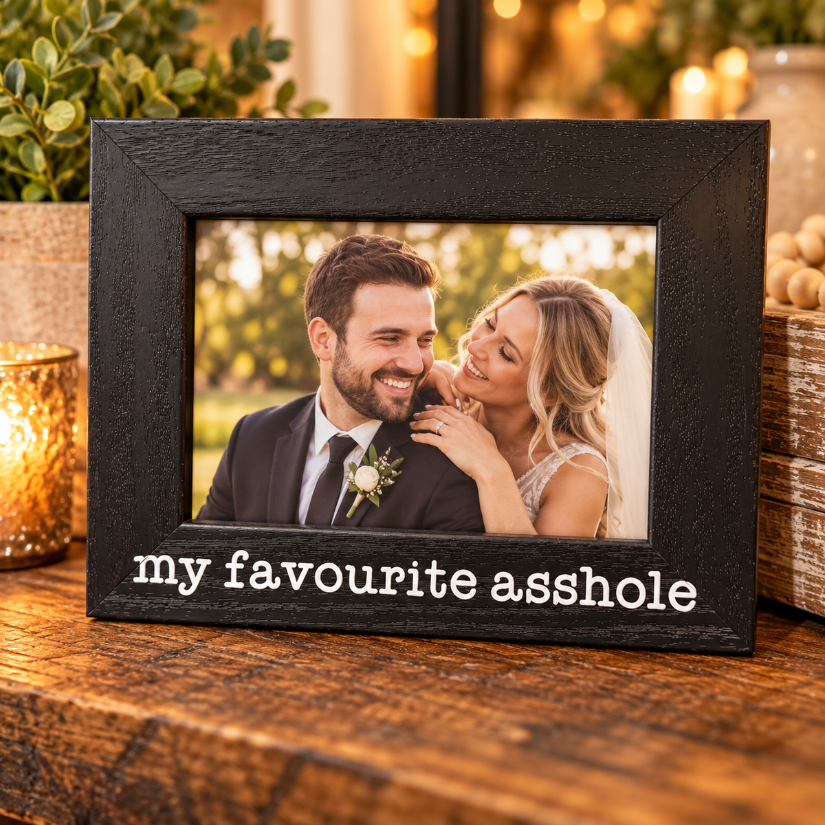 Pinetree Innovations Cheeky Photo Frame Favorite Asshole