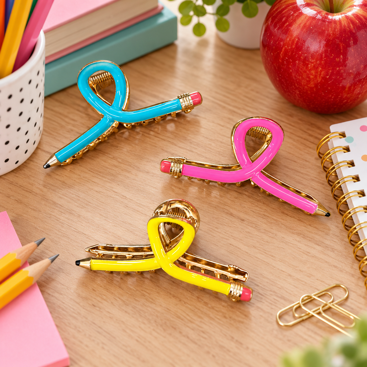 Teacher Inspired Hair Claw Clip