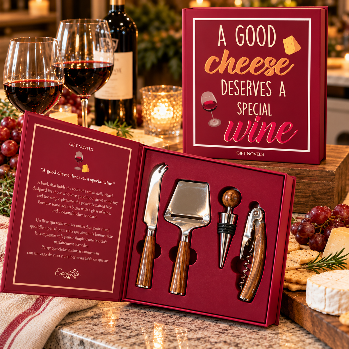 A Good Cheese Deserves a Special Wine Gift Set