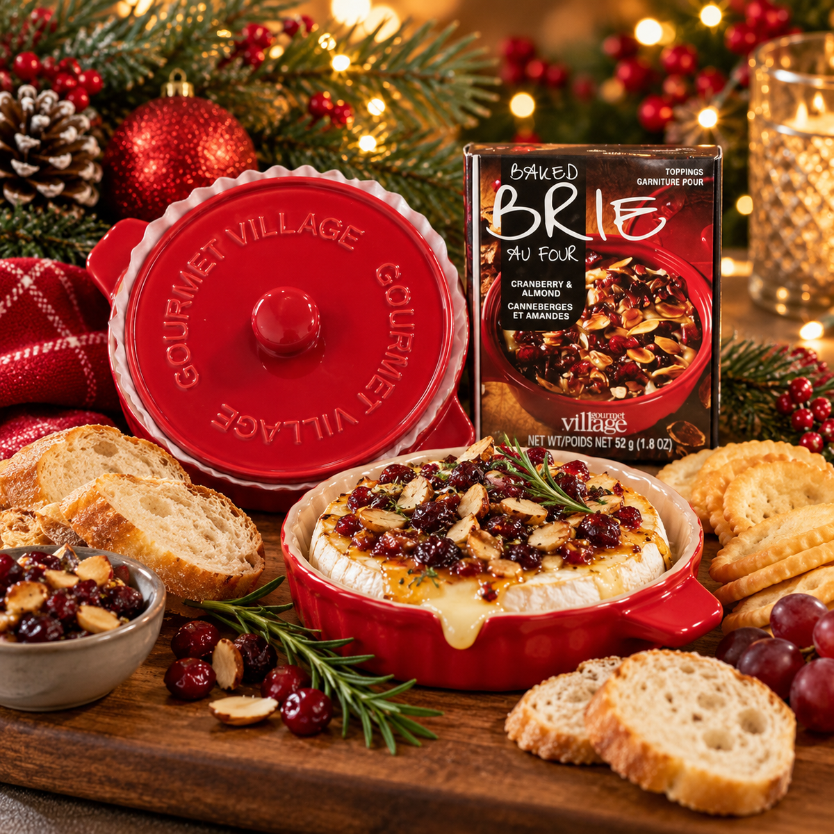Baked Brie Gift Set Cranberry & Almond