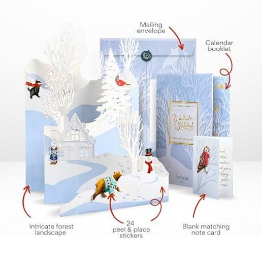 Freshcut Paper Pop Up Cards Woodland Wonderland Advent Calendar