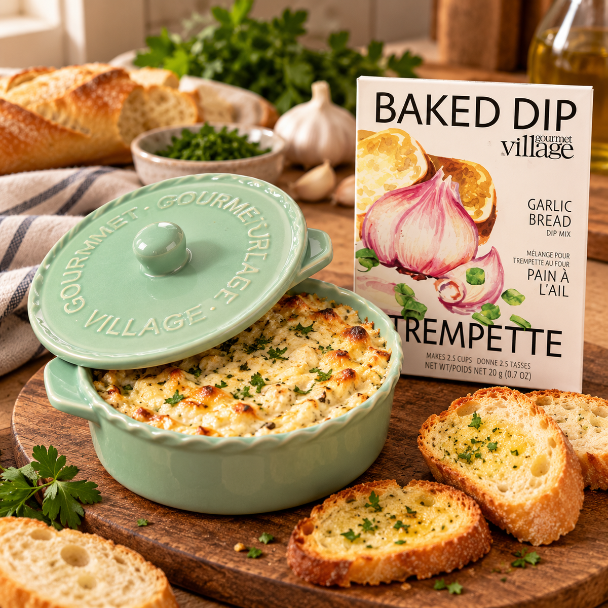 Garlic Bread Dip Gift Set
