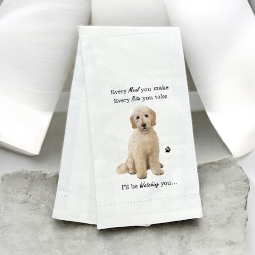 Dog Tea Towel Golden Doodle