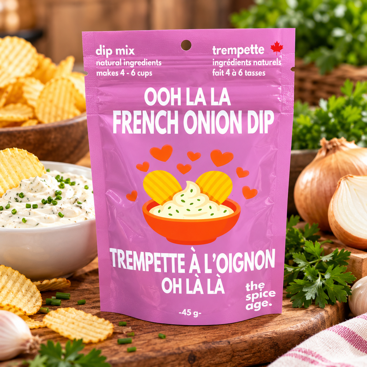 "Ooh La La" French Onion Dip Mix | The Spice Age