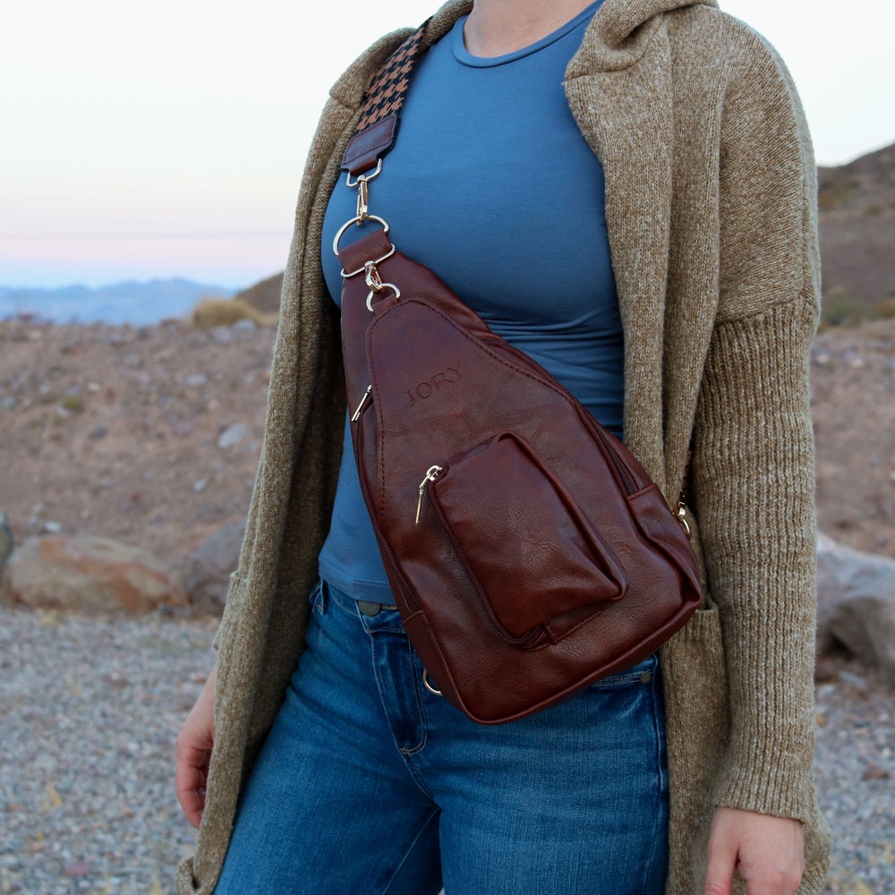 Jory Hailey Crossbody Bag Dk. Brown