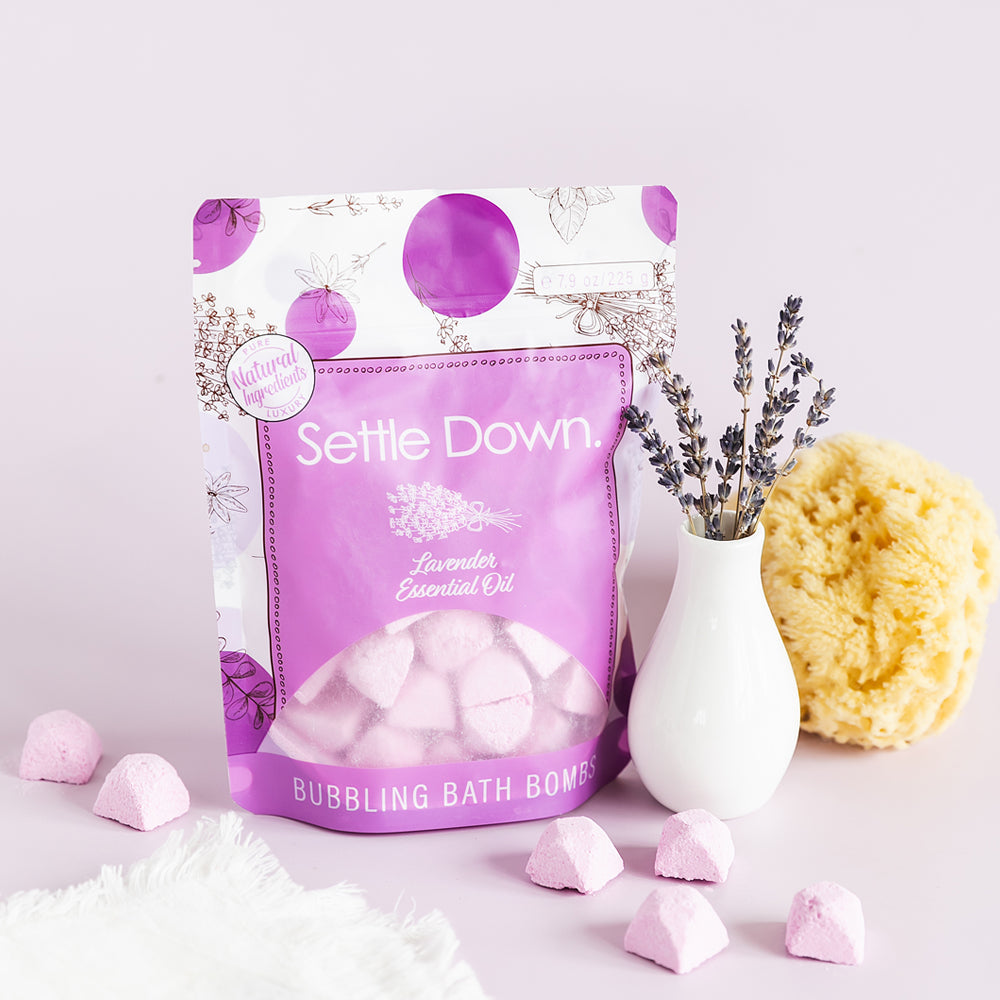 Bubbling Bath Bombs Settle Down