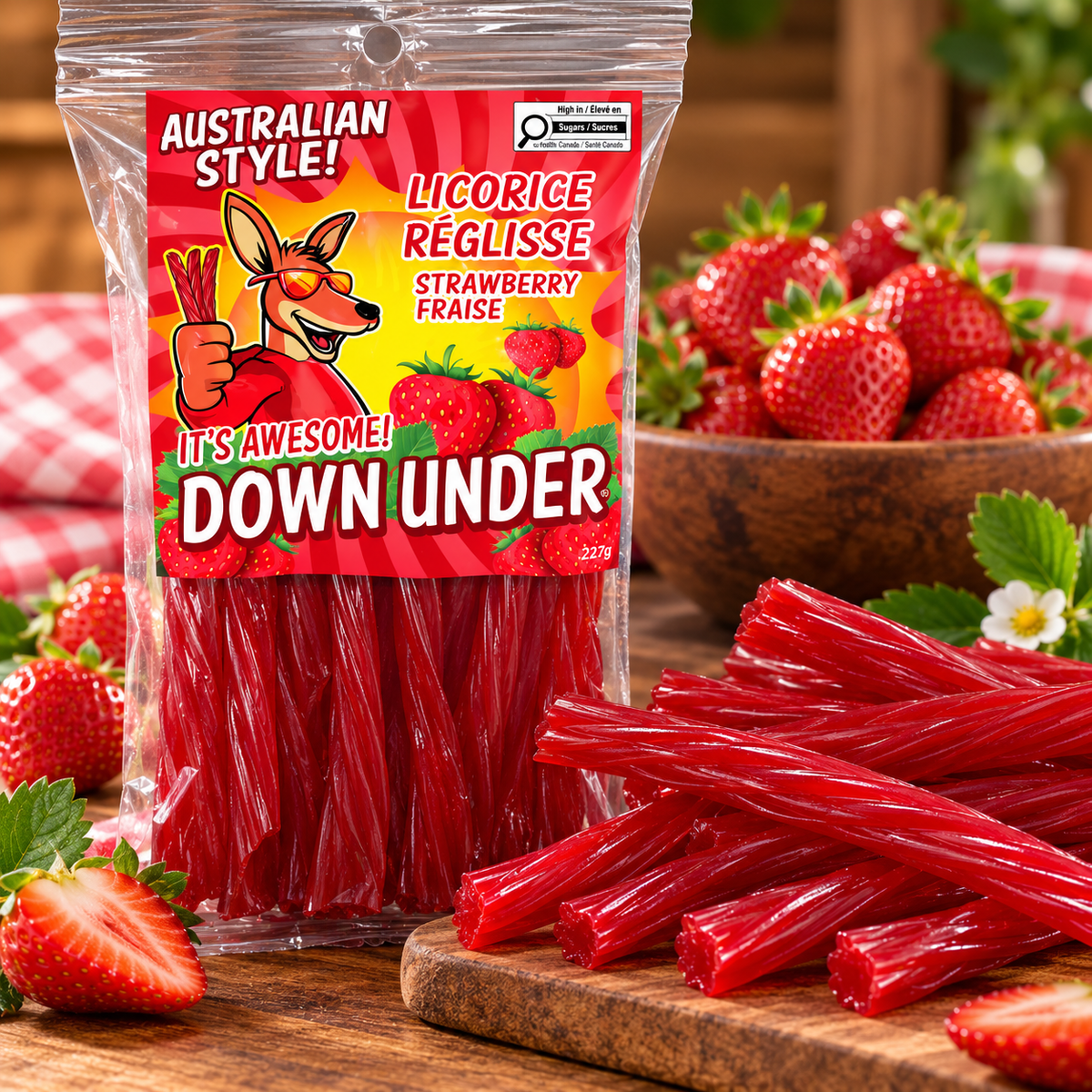 Down Under Australian Licorice Strawberry