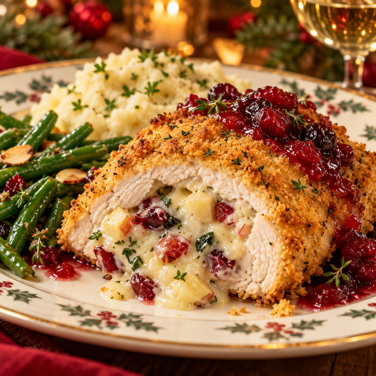 CASE Cranberry, Apple and Brie Stuffed Chicken Breast