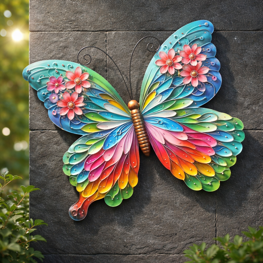 Outdoor Thin Ex-Large Metal Butterfly