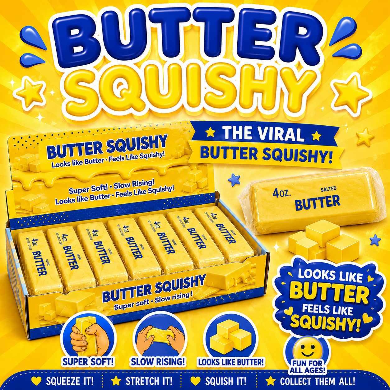 ARRIVING WEDNESDAY Butter Squishy Yellow