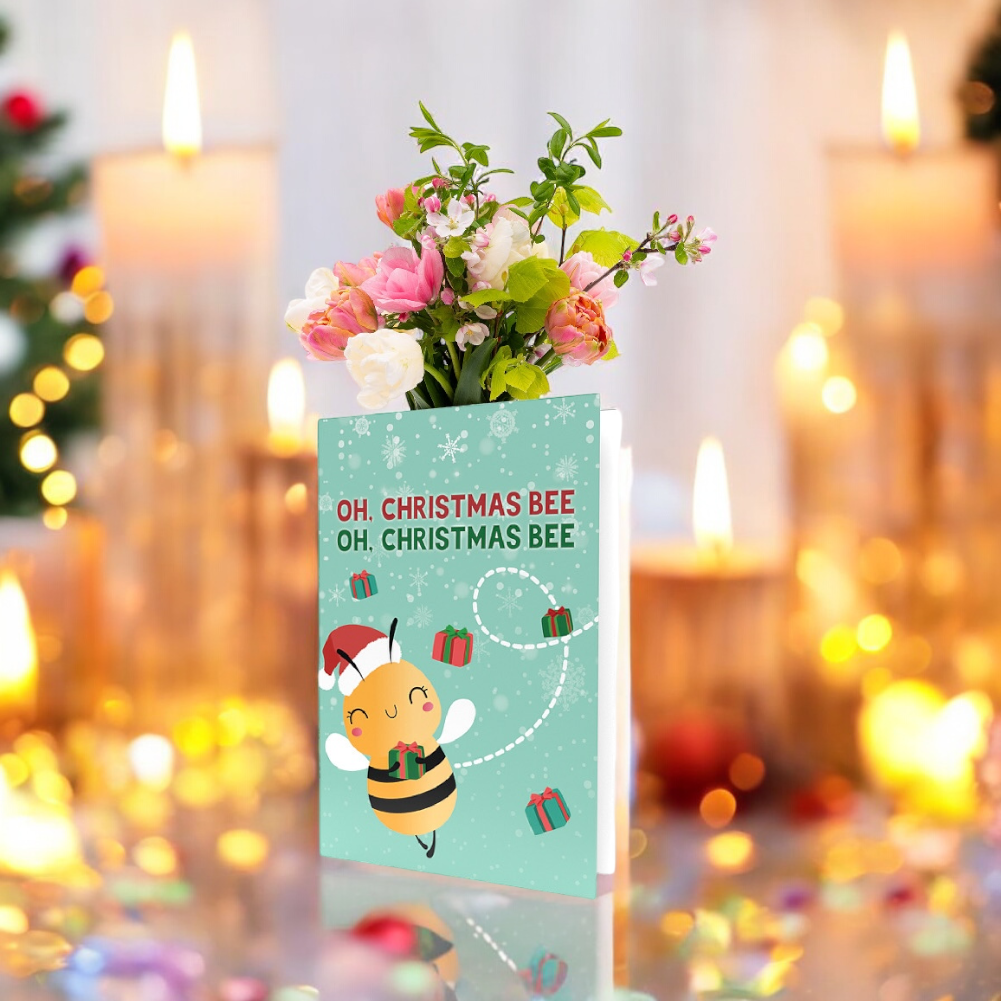 Greeting Card Oh Christmas BEE