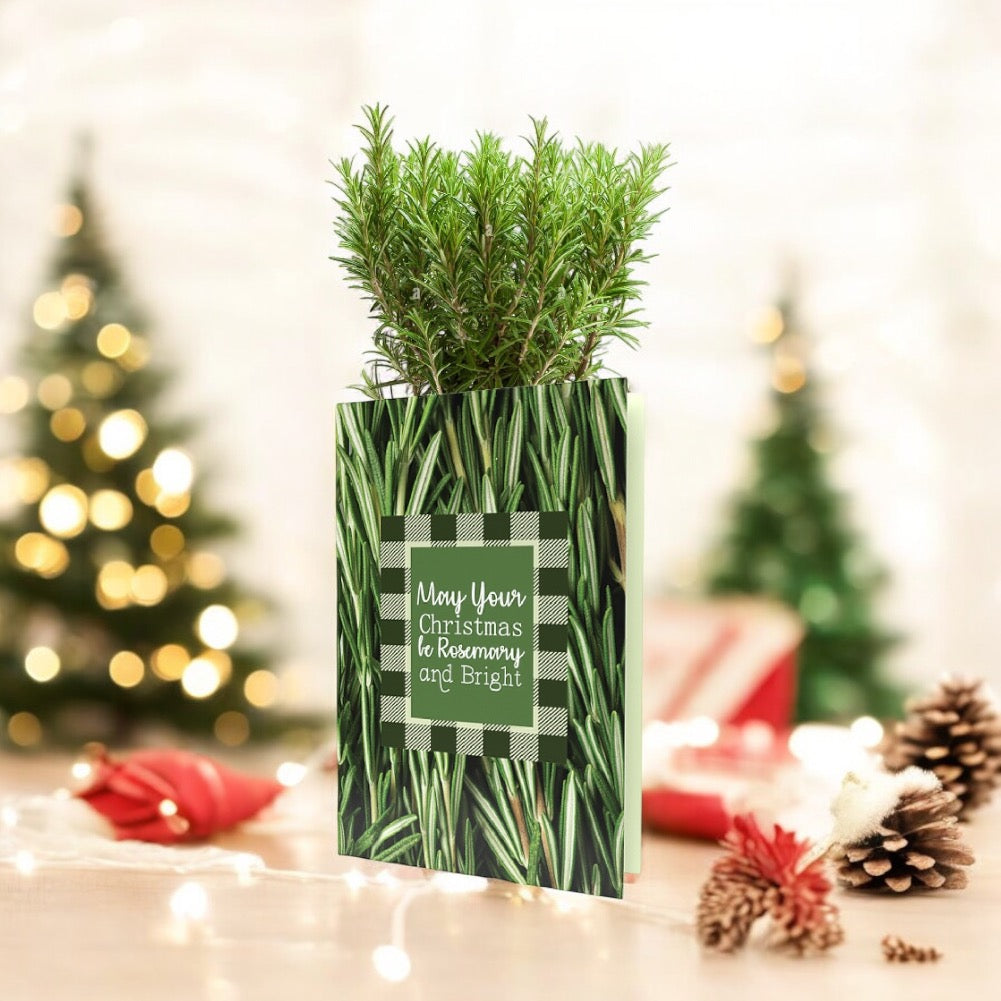 Greeting Card May Your Christmas Be Rosemary and Bright
