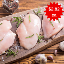 Load image into Gallery viewer, Chicken Breast 5 oz  Boneless Skinless (28 per box)
