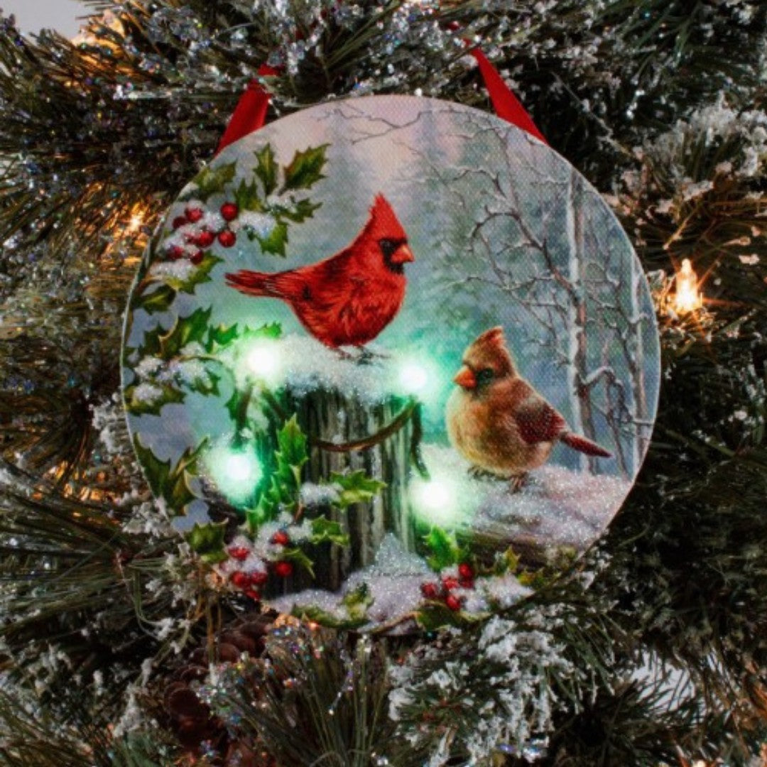 Glow Ornament I Miss You Cardinals