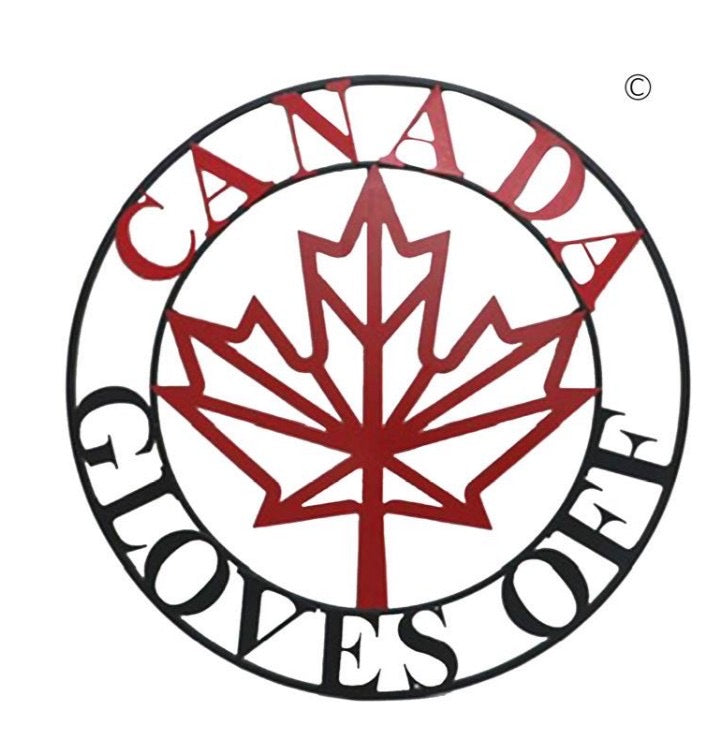 Outdoor/Indoor Metal Sign Gloves Off