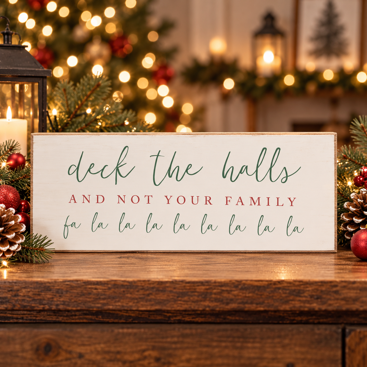 Jan Michaels Sign Deck the Halls