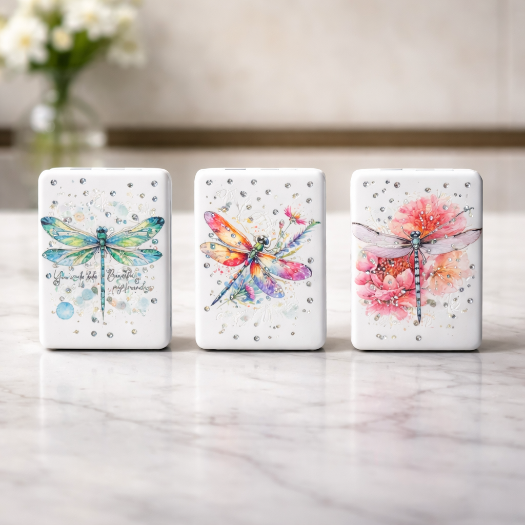 Summer Compact Mirror Dragonfly