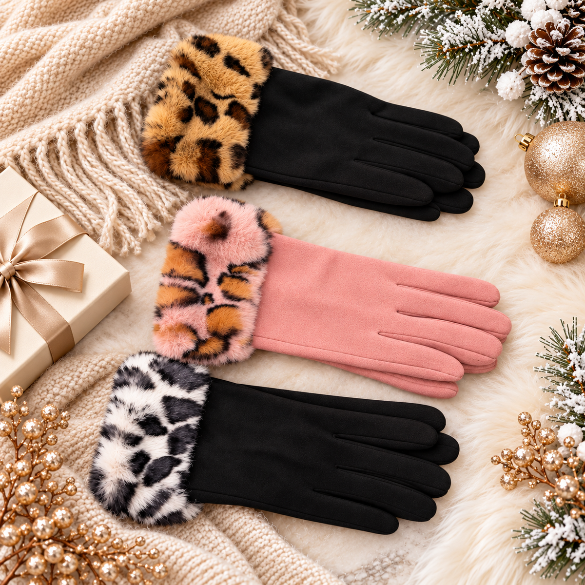 Fall/Winter Leopard Cuff Mitts