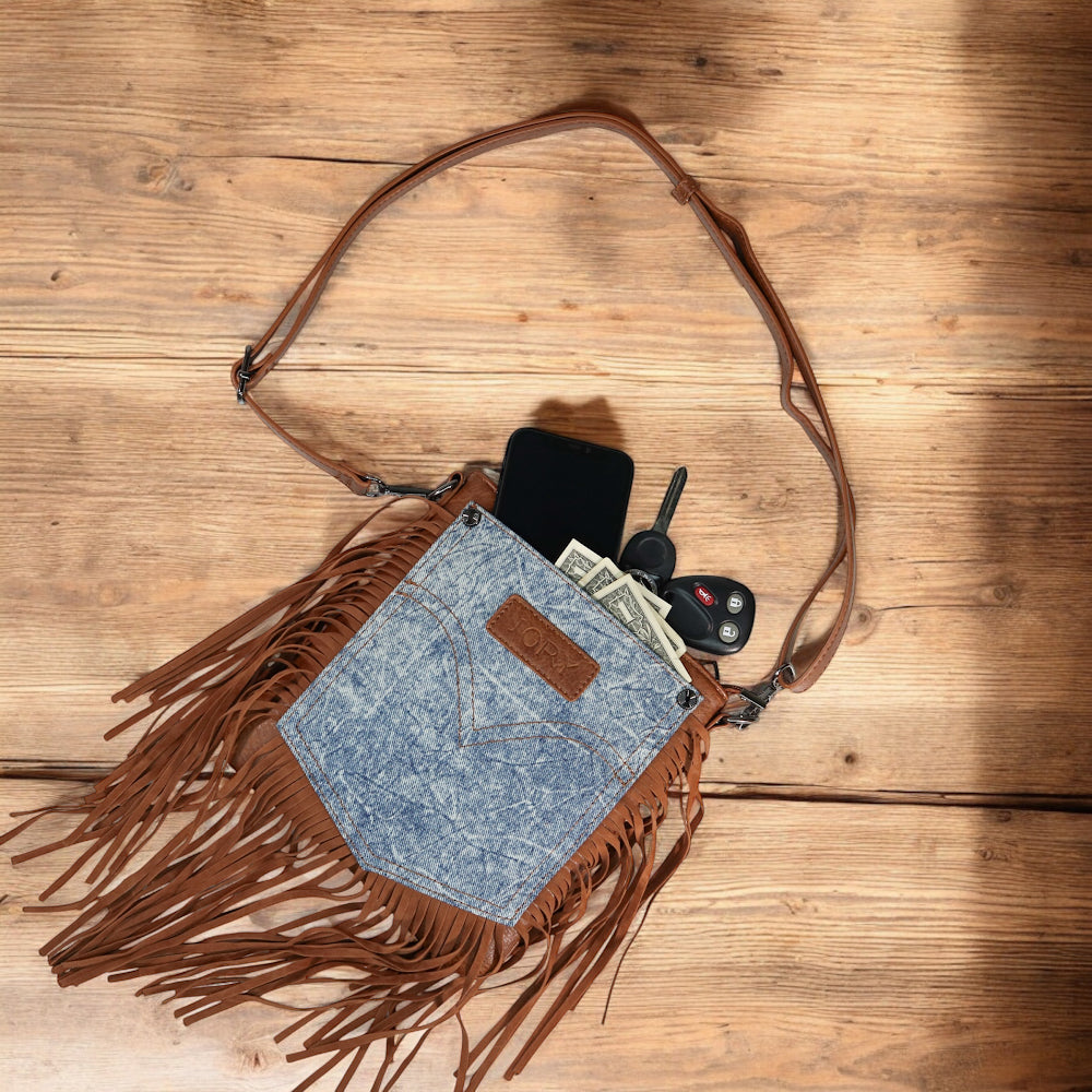 Montana Cross body Purse Light Blue