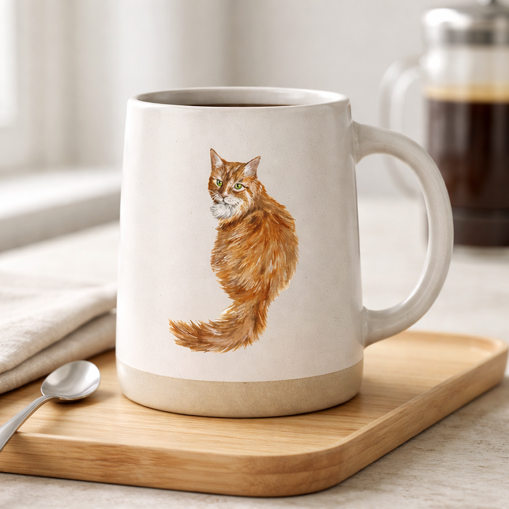 Pet Parents Oversized Mug Orange Tabby Cat