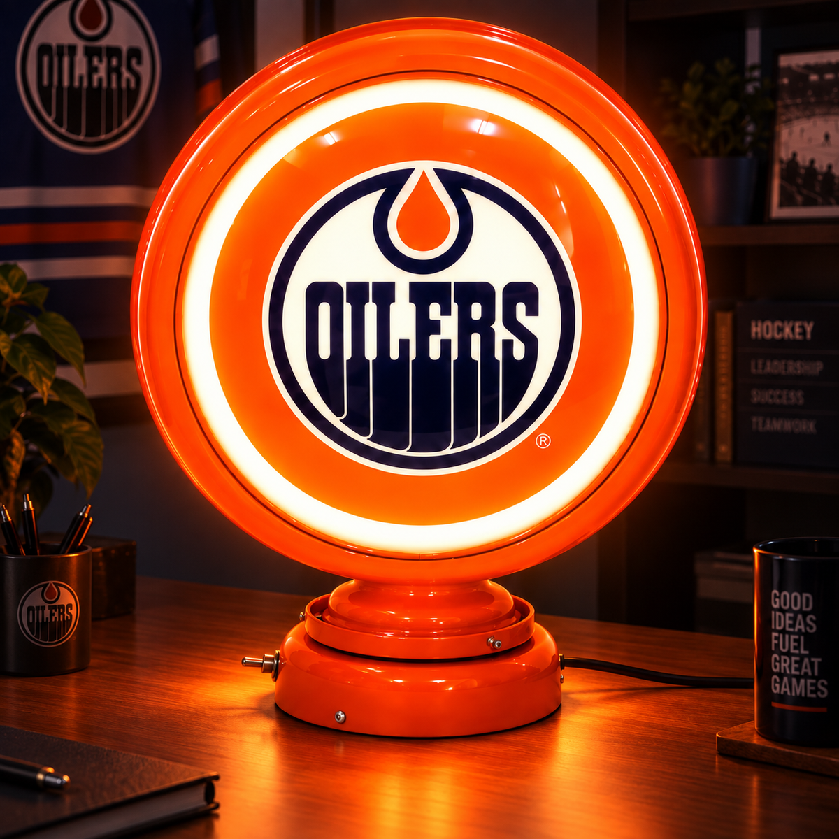Gas Pump Light Edmonton Oilers