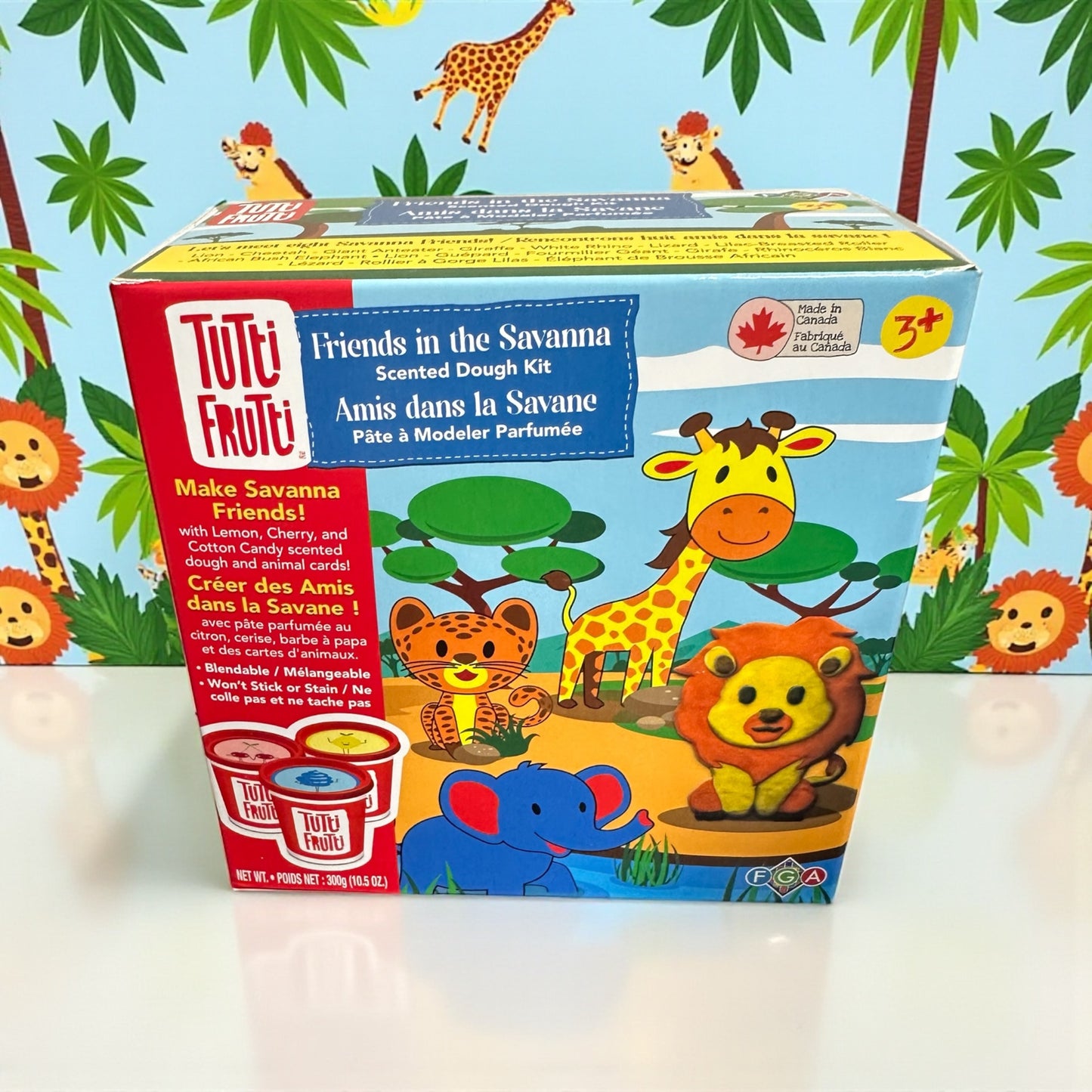 Tutti Frutti Friends in the Savanna Scented Dough Kit