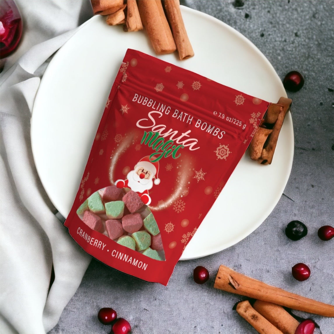 Bubbling Bath Bombs Santa Magic