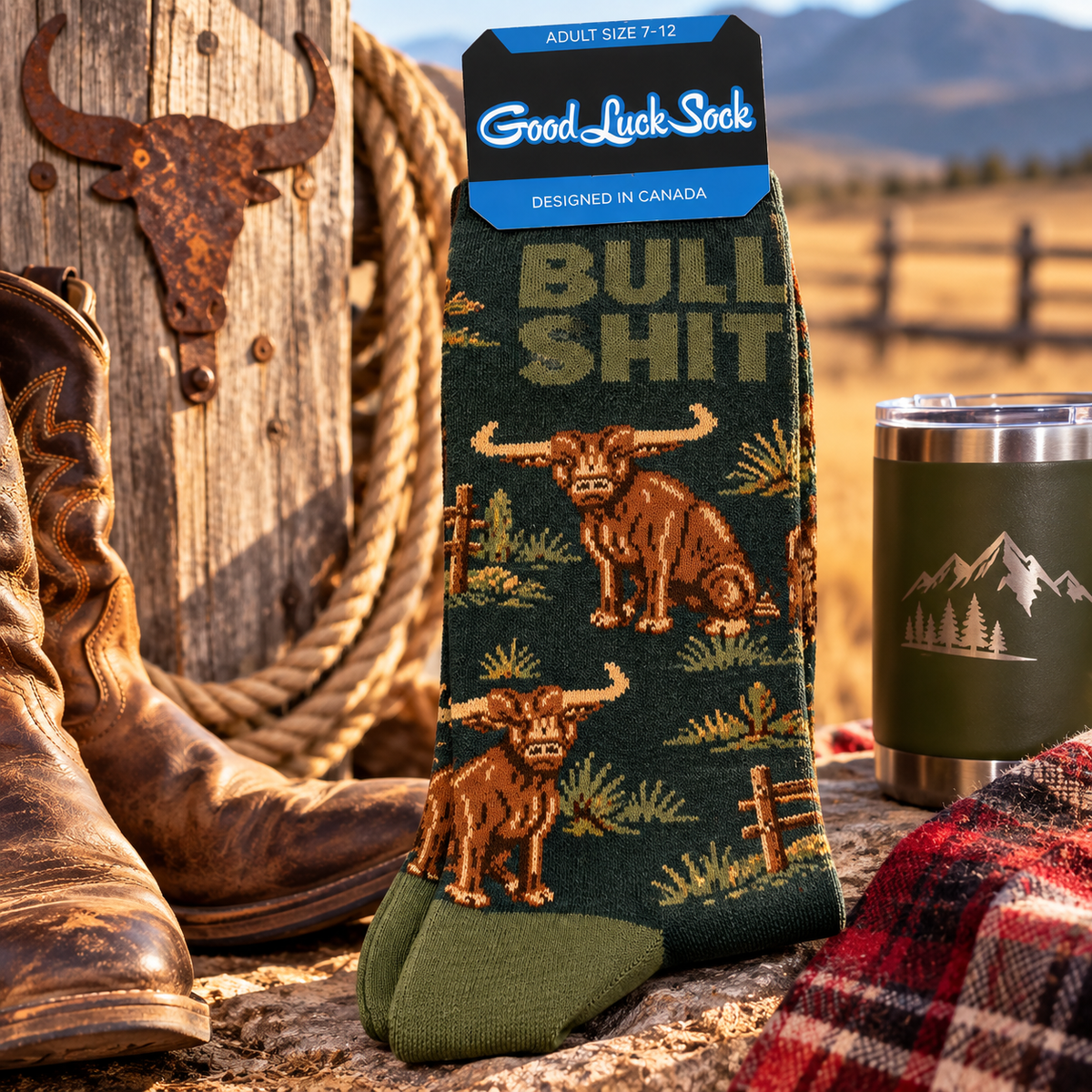 Good Luck Socks Men's Bullshit