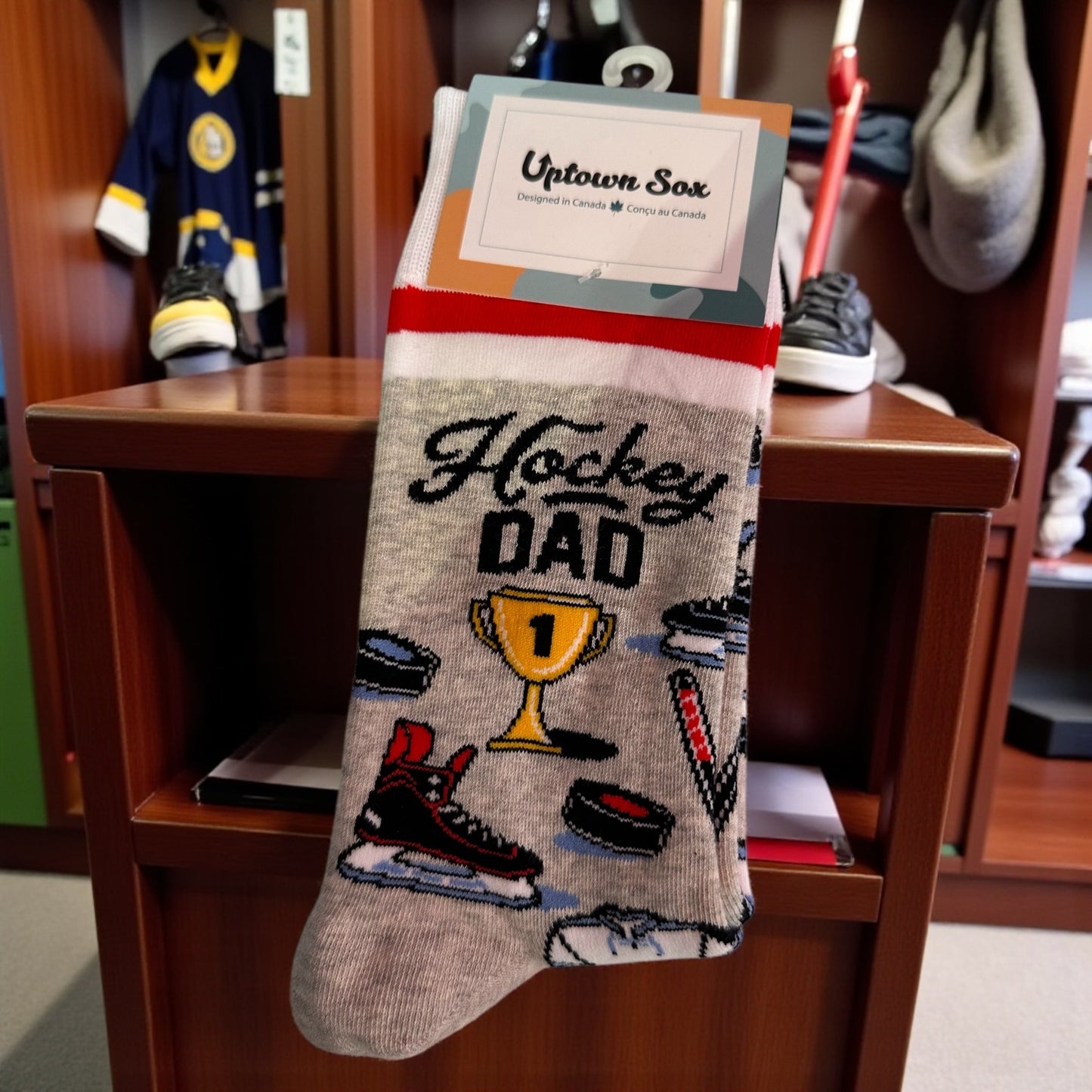 Uptown Socks Hockey Dad