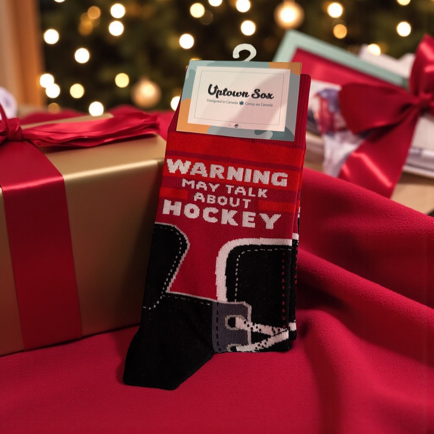 Uptown Socks Warning May Talk About Hockey