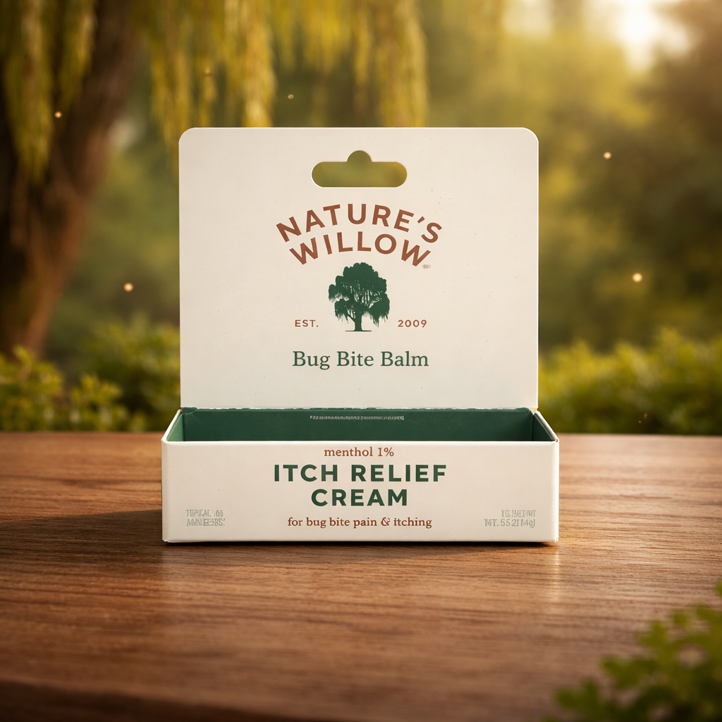 Natures Willow Bug Bite Itch Relief Cream