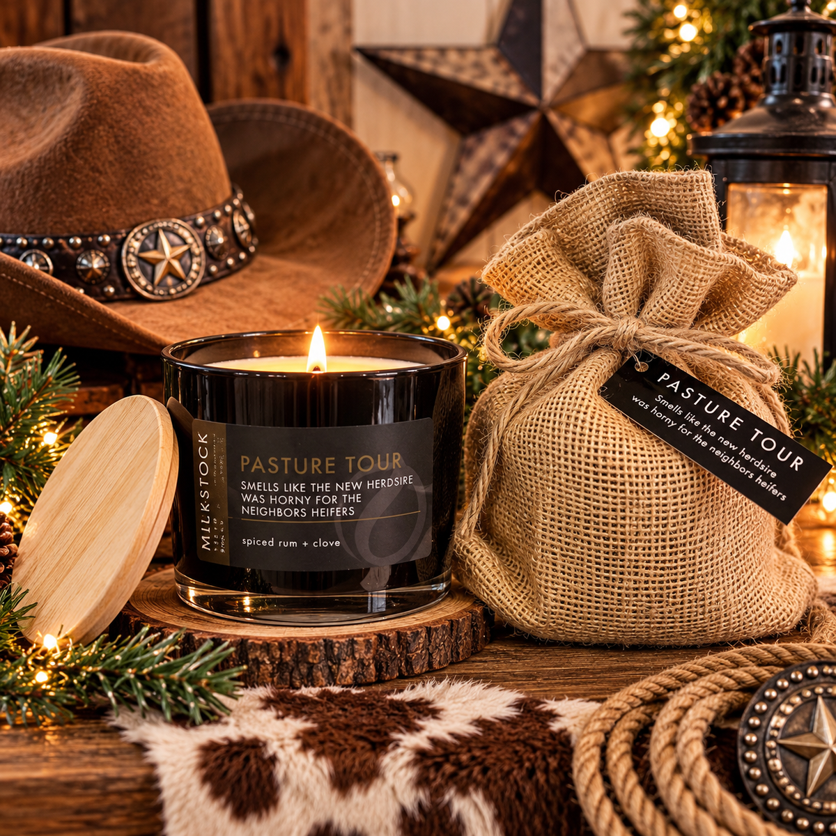Scents of Shame Candle Pasture Tour