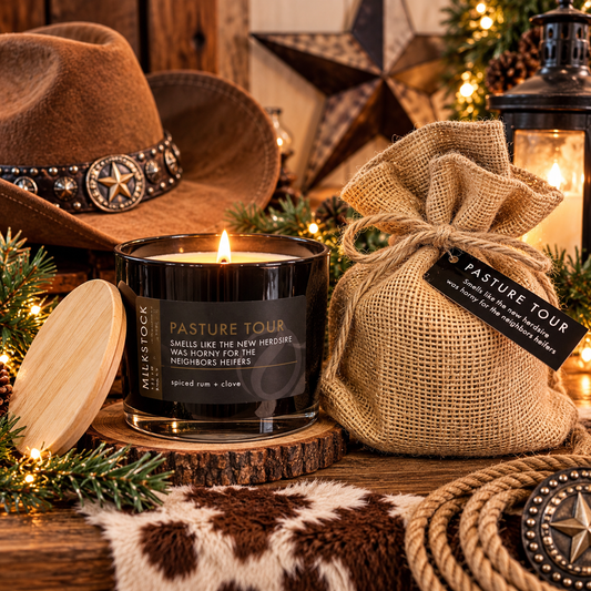 Scents of Shame Candle Pasture Tour