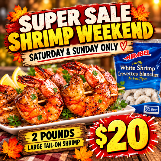 Large Bag Tail On Shrimp 2lbs.