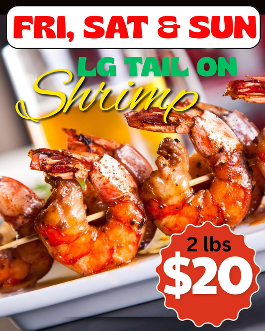 Large Bag Tail On Shrimp 2lbs.