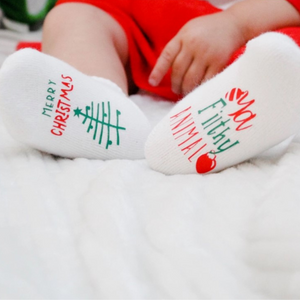 Baby Socks | Merry Christmas Ya Filthy Animal