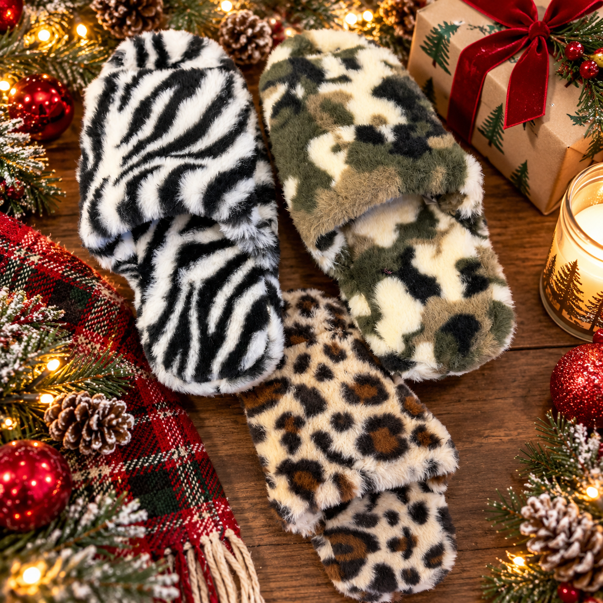 SUPERSALE Snoozies Slippers Wild Side