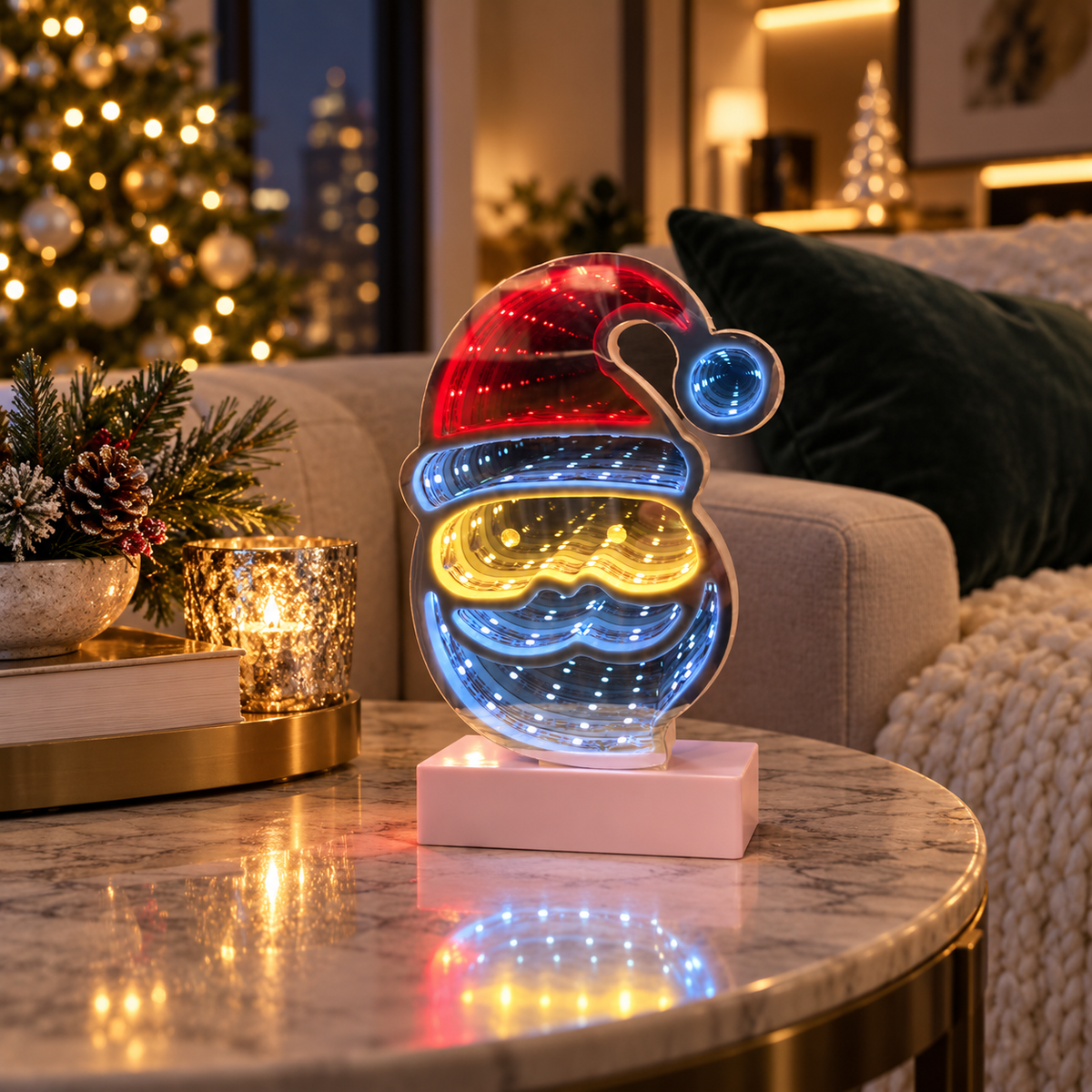 Christmas LED Lights Santa