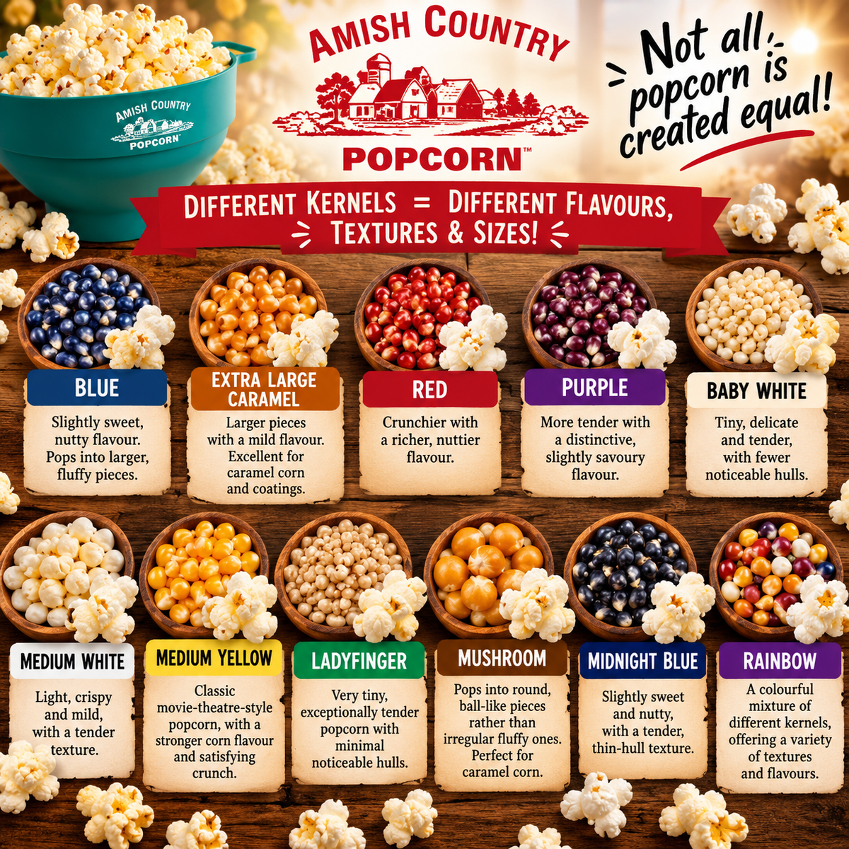 Amish Country Popcorn Kernals