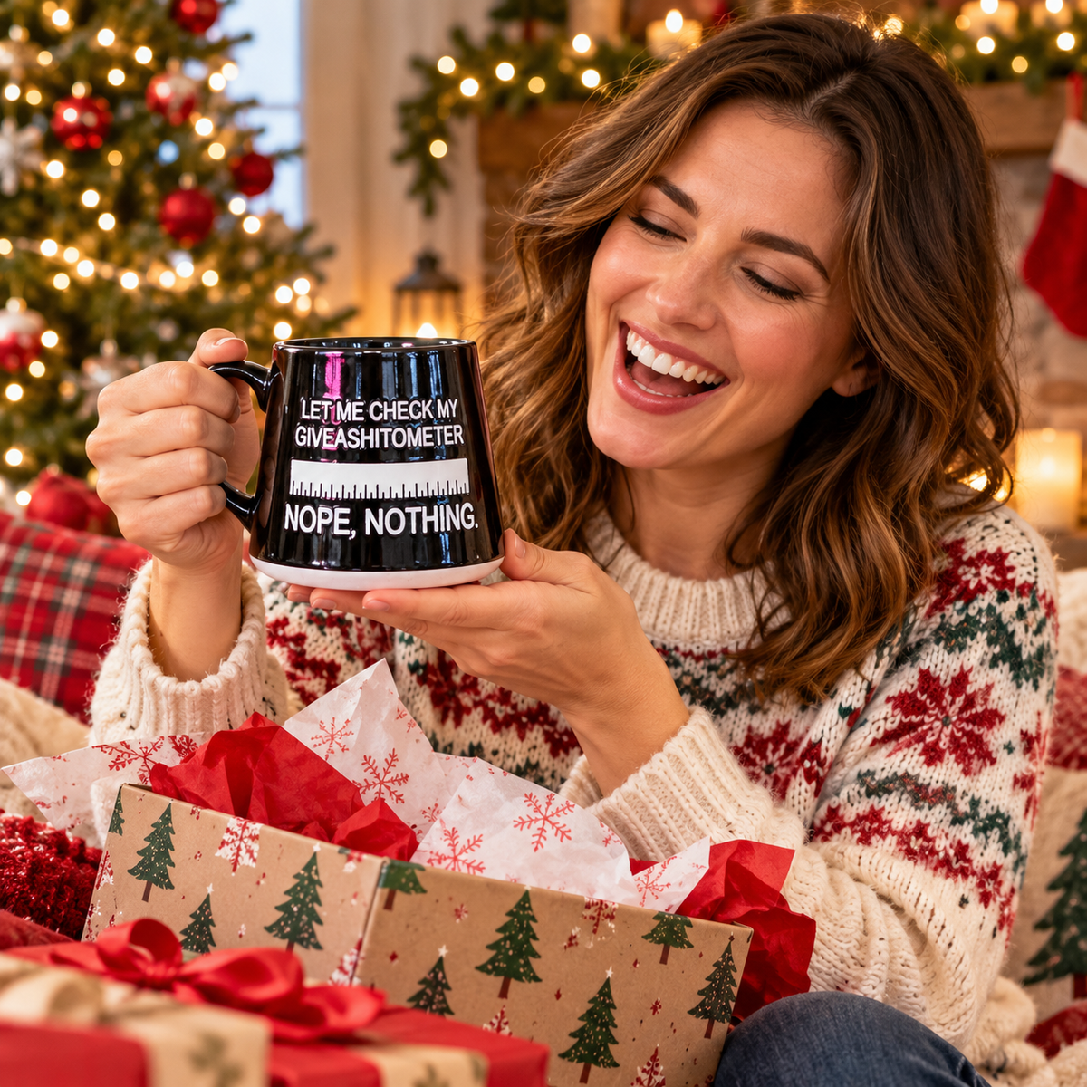 Flat Bottom Coffee Mug Let Me Check My Giveashitometer