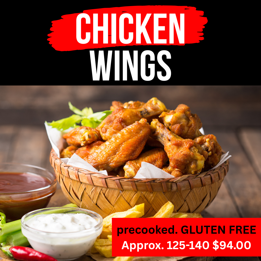 WINGIN' IT Case Precooked Chicken Wings  11lbs  *GLUTEN FREE