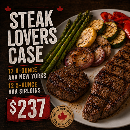 CASE Steak Lovers Combo (12-8 oz AAA New York & 12-5 oz AAA Sirloins)
