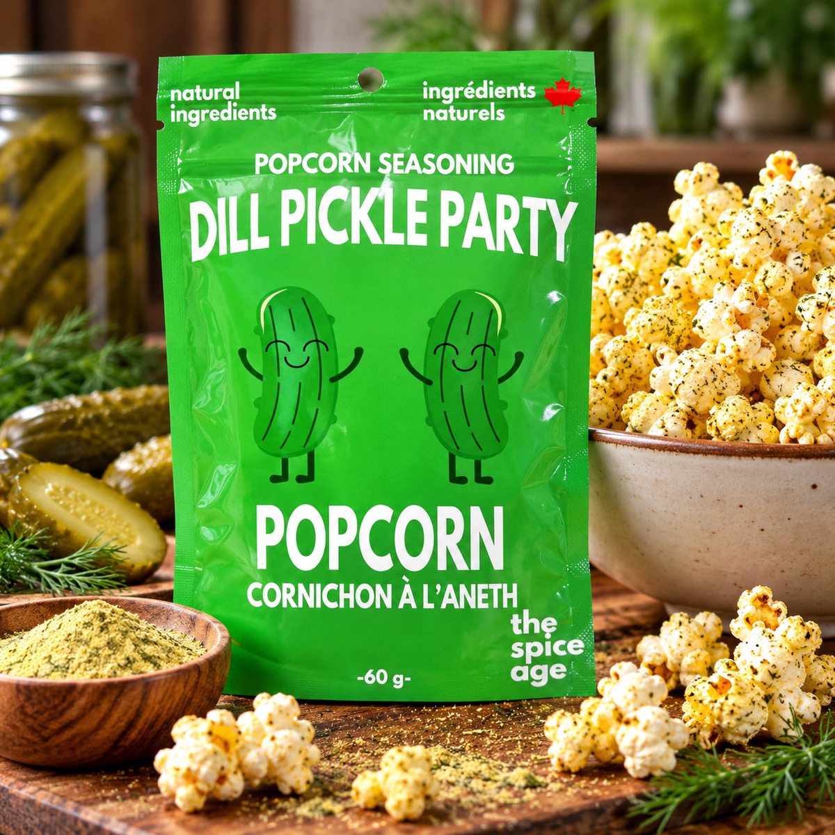 "Dill Pickle Party" Popcorn Seasoning | The Spice Age