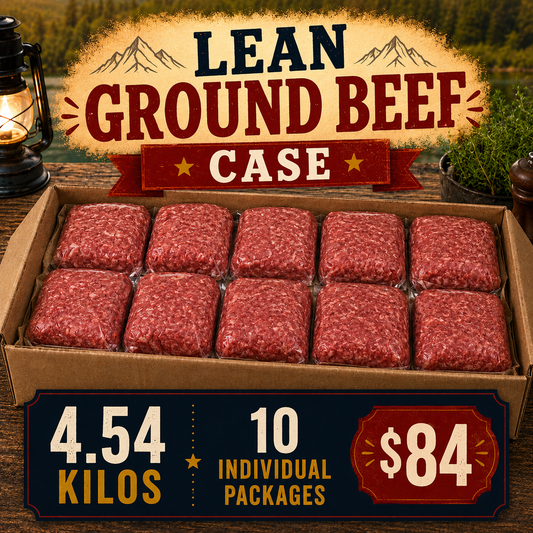 CASE Lean Ground Beef 4.54 kg (10 individual 454 g packages)