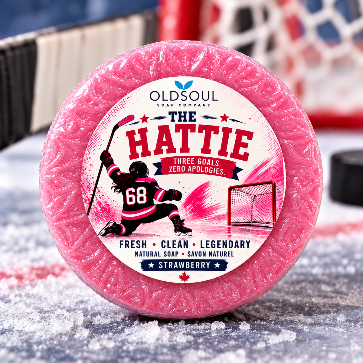 Handmade Hockey Puck Soap - For Her