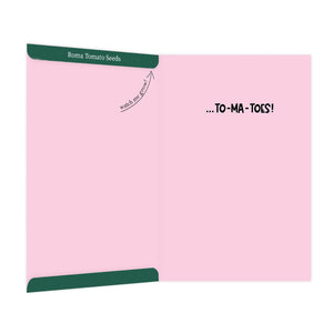 Growable Greeting Cards (SEED PACKED INCLUDED) I Love You from Head TO-MA-TOES