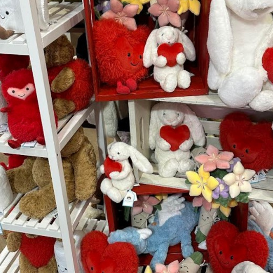 Jellycat Medium Red Love Heart Bunny