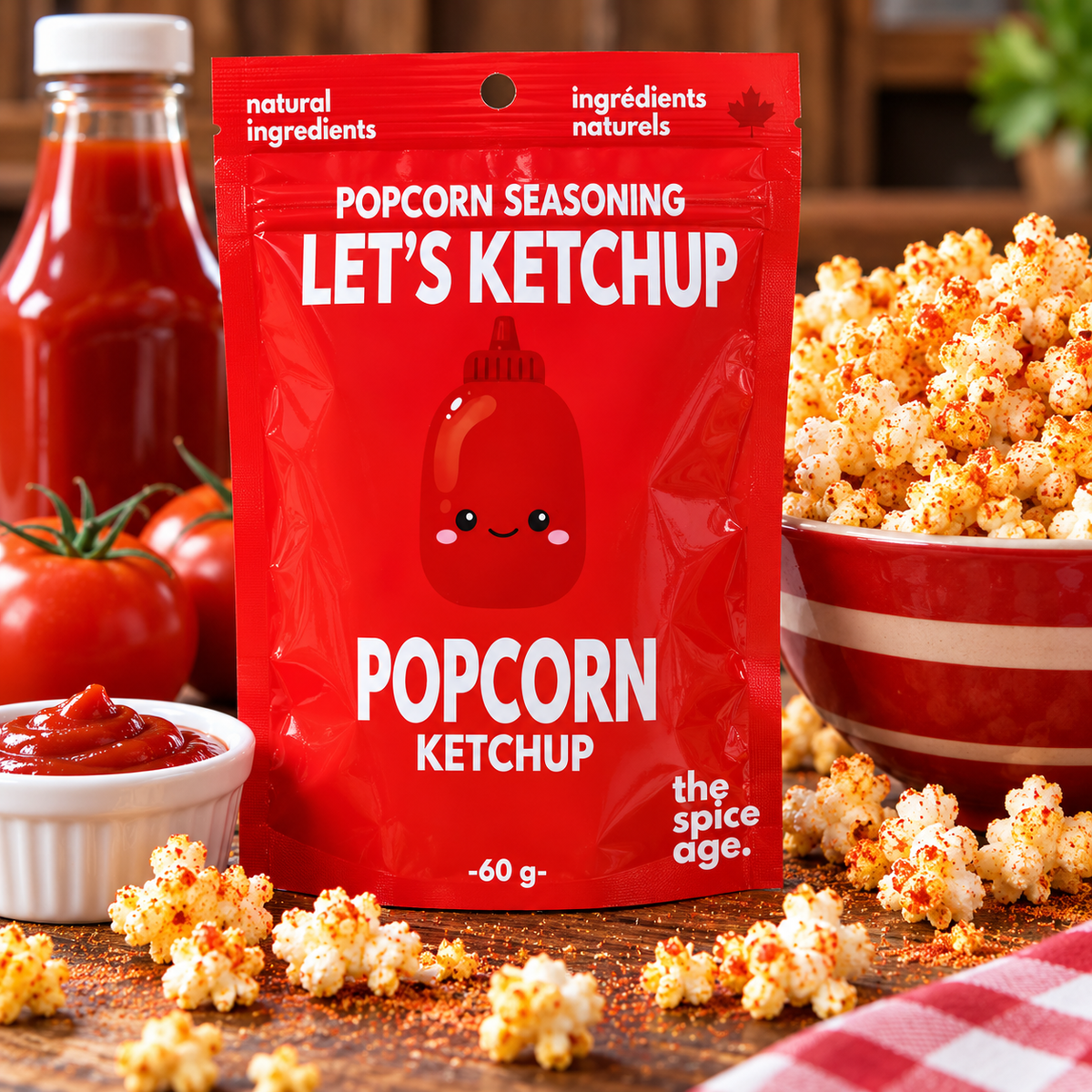 "Let's Ketchup" Popcorn Seasoning | The Spice Age