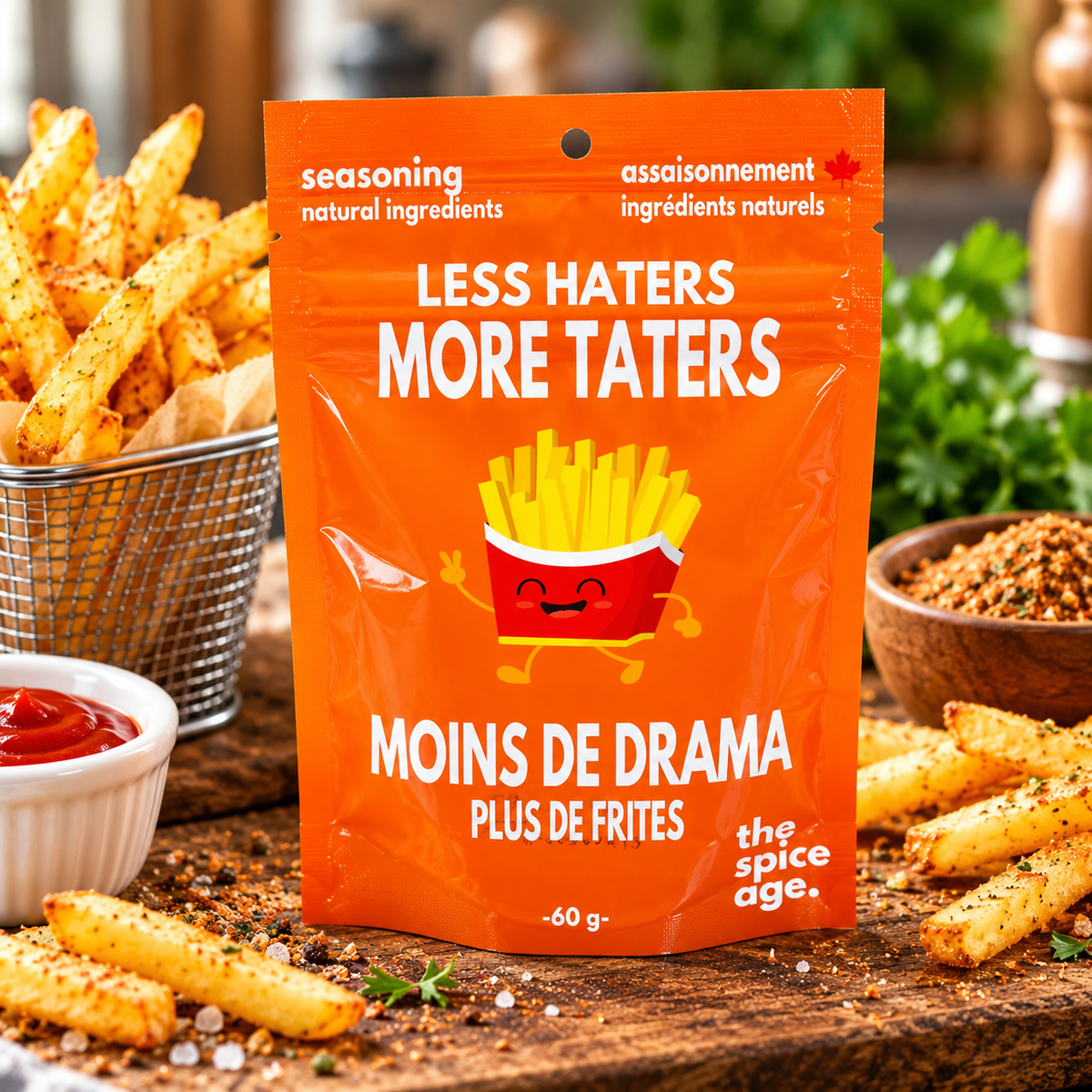 "Less Haters More Taters" French Fry Seasoning | The Spice Age
