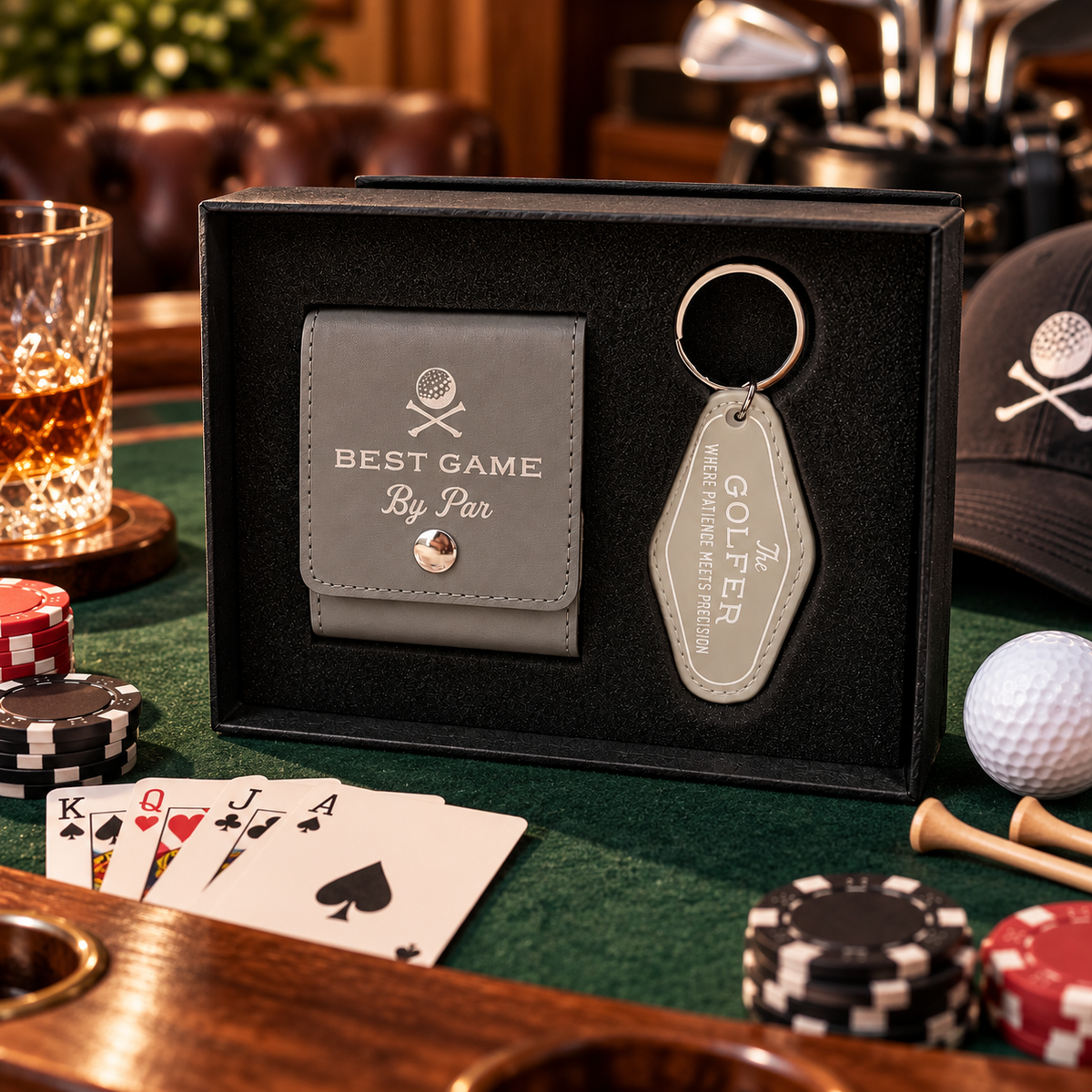 Man-Kind Playing Cards and Keychain Gift Set
